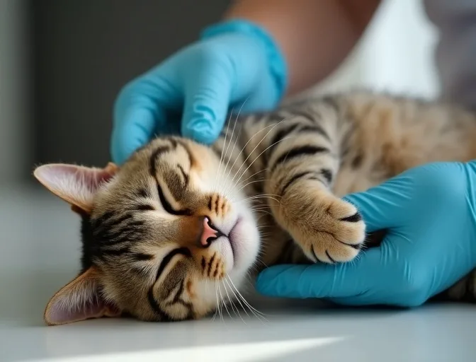 Specialist carefully handling a deceased cat with dignity in Tullamarine